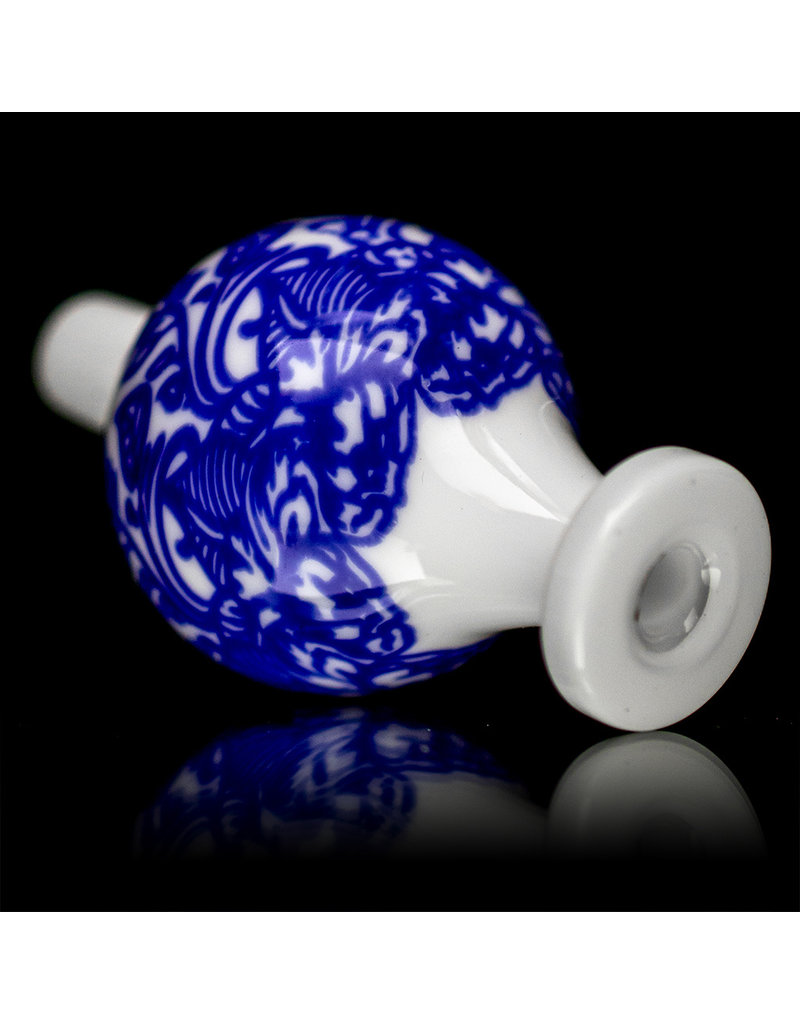 KURT B 7" 10mm China Rig w/ Bubble Cap & 9 Dried Bunny Tails Kurt B 9th Anniversary Special Edition