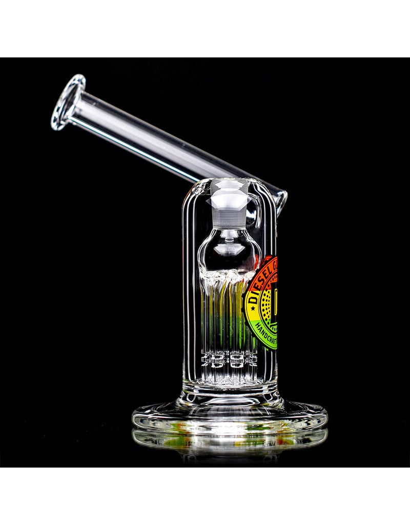 Diesel 14mm 6" 8 ArmTree Perc Side Car Rig by Diesel Glass with Quartz Banger