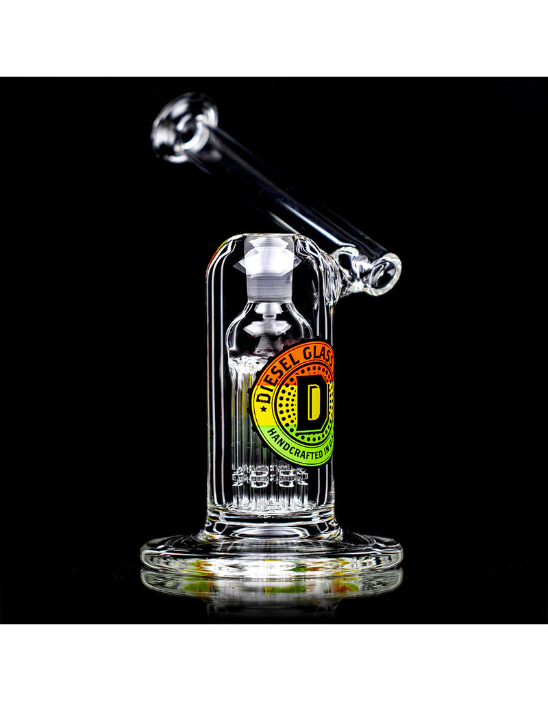 Diesel 14mm 6" 8 ArmTree Perc Side Car Rig by Diesel Glass with Quartz Banger