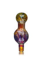 25mm Marbled Purple Haze Glass Bubble Carb Cap by Messy Glass