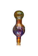 25mm Marbled Purple Haze Glass Bubble Carb Cap by Messy Glass