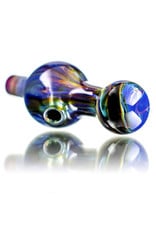 25mm Marbled Purple Urkle Glass Bubble Carb Cap by Messy Glass
