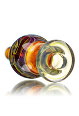 25mm Purple Haze Marbled Glass Bubble Carb Cap by Messy Glass