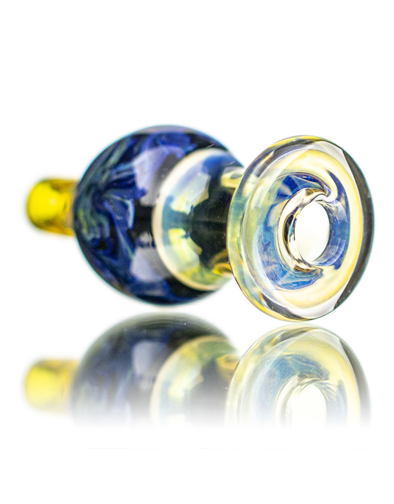 25mm Northern Lights Marbled Glass Bubble Carb Cap by Messy Glass