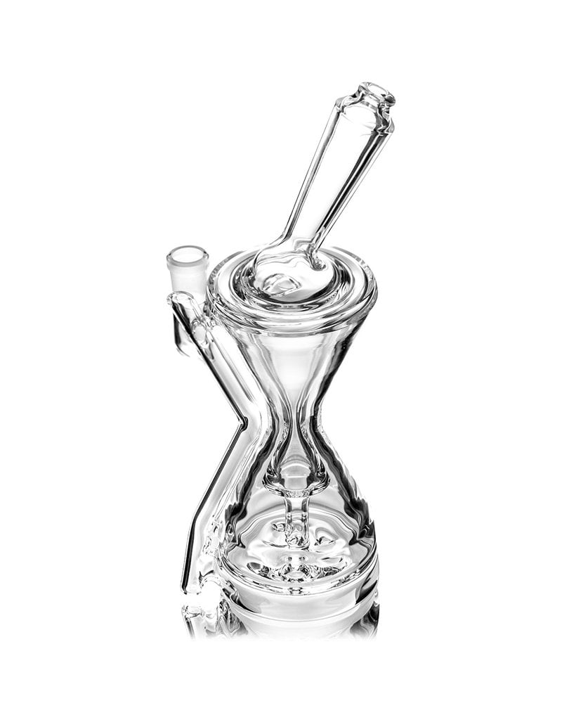 10" 14mm 90 Hamm's Waterworks Hourglass Recycler (A)