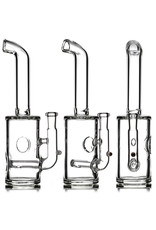 7" 10mm 90 Fizzer Dab Rig by Shelbo Glass (A)