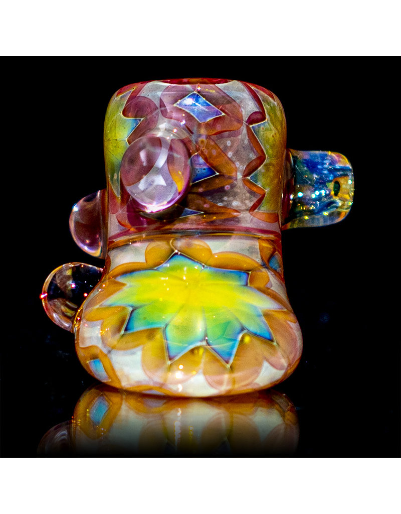 AMP Glass 6" Large 5-Section Fume Decorated Hammer by AMP Glass (A)