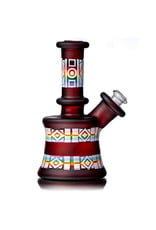 Amani Summerday Amani Summerday 10mm 45 5" Pomegranate Rainbow minitube with Removable Downstem