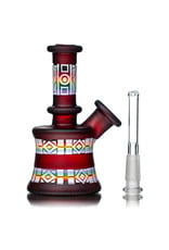 Amani Summerday Amani Summerday 10mm 45 5" Pomegranate Rainbow minitube with Removable Downstem