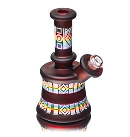 Amani Summerday Amani Summerday 10mm 45 5" Pomegranate Rainbow minitube with Removable Downstem