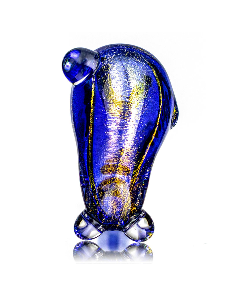 5" Full Dichro Warden Sherlock Pipe (M) by Turtle Time Glass