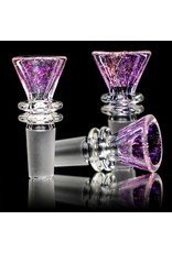 14mm Pink Dichro Martini Slide by Turtle Time Glass