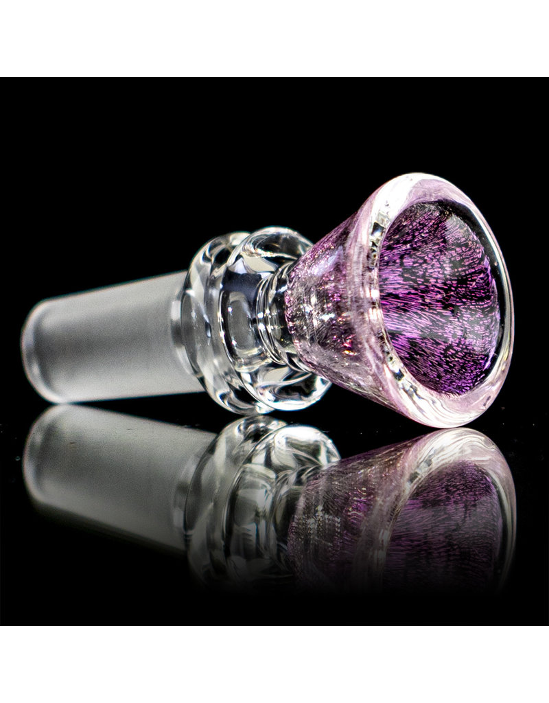 14mm Pink Dichro Martini Slide by Turtle Time Glass