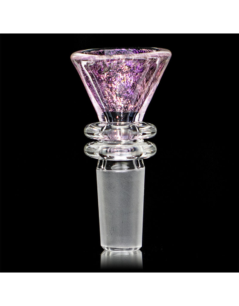 14mm Pink Dichro Martini Slide by Turtle Time Glass