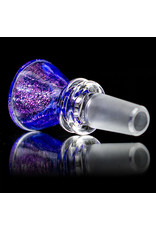 14mm Gold & Purple Dichro Martini Slide by Turtle Time Glass