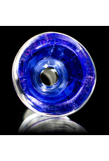 14mm Gold & Purple Dichro Martini Slide by Turtle Time Glass