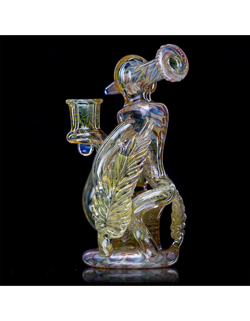 Evan Cals 14mm 7" Fully Worked Fume Spiral Drain Recycler (M) by Evan Cals