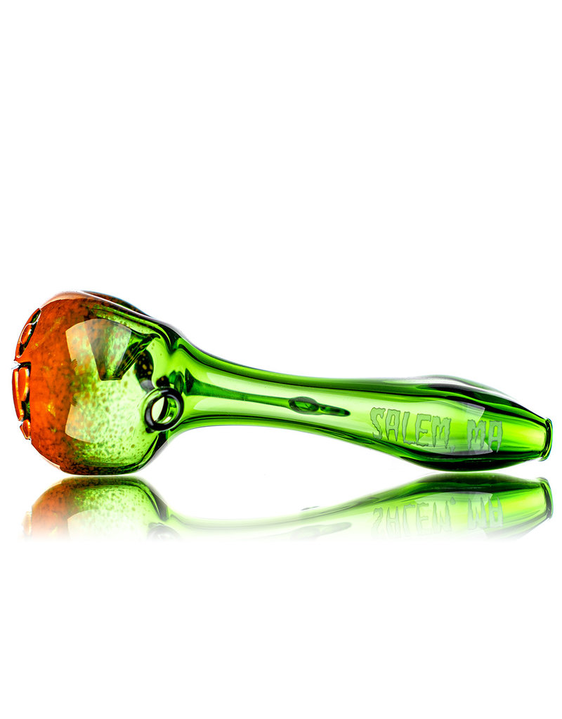 Witch DR 5" Doctober Orange Frit Pumpkin Dry Pipe (H) by Witch DR Studio