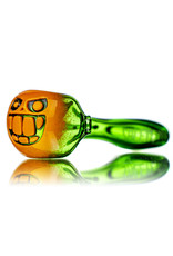 Witch DR 5" Doctober Orange Frit Pumpkin Dry Pipe (J) by Witch DR Studio