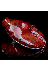 Pubz Glass 5" Red Lobster Claw Dry Pipe with Red Eye by Pubz Glass