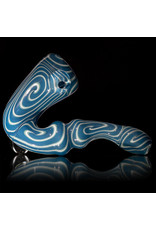 4" Worked Glass Sherlock with Opal Chip (D) by Will Nagy
