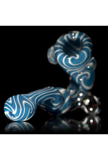 4" Worked Glass Sherlock with Opal Chip (D) by Will Nagy