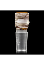 Witch DR 18mm Shaped Amber Engelmann Betula Birch 4-Hole Slide by Witch DR Studio
