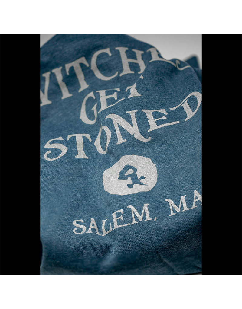 Witch DR Witch DR Witches Get Stoned Zip Up Hoody in Heather Grey or Real Teal Heather