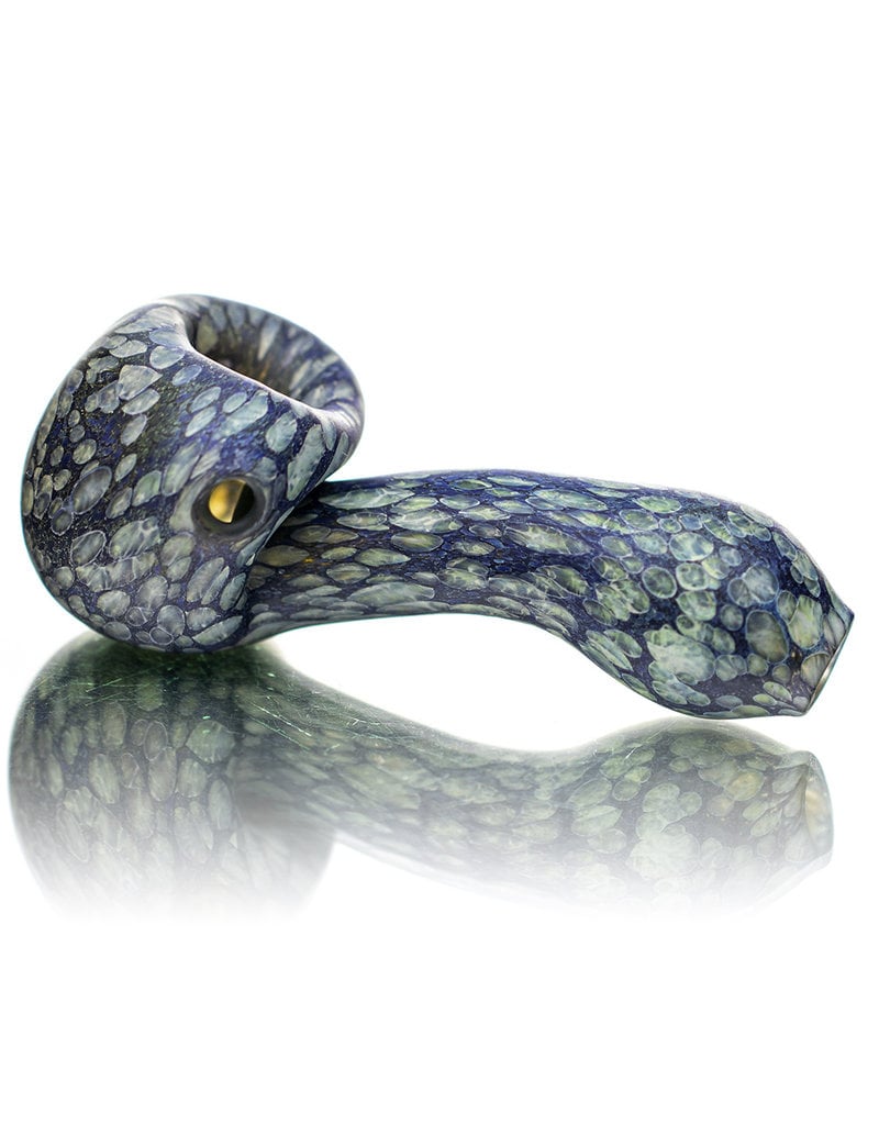 Stone Tech Glass 4" Blue Stonelock Dry Pipe by STG Stone Tech Glass