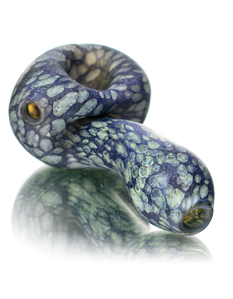 Stone Tech Glass 4" Blue Stonelock Dry Pipe by STG Stone Tech Glass