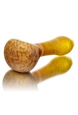 Stone Tech Glass 4" Yellow Marble Stonetech Dry Pipe  STG Stone Tech Glass