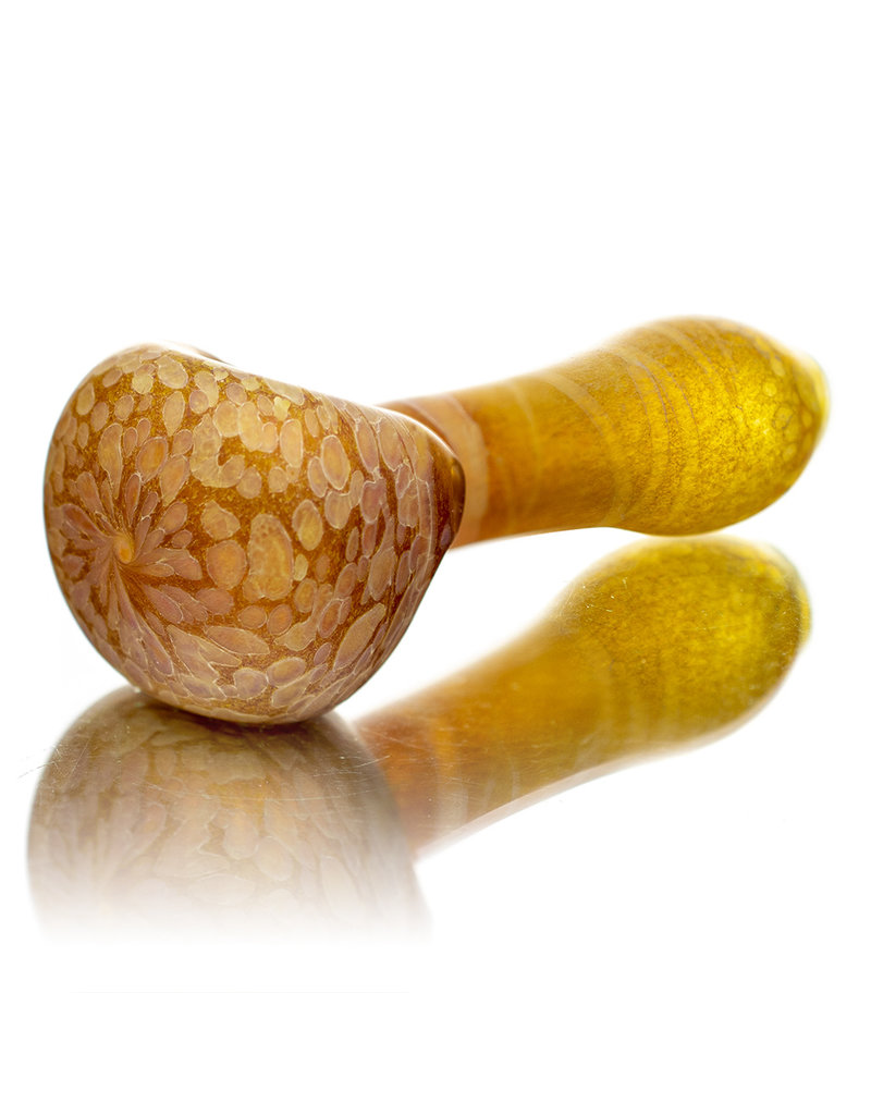 Stone Tech Glass 4" Yellow Marble Stonetech Dry Pipe  STG Stone Tech Glass