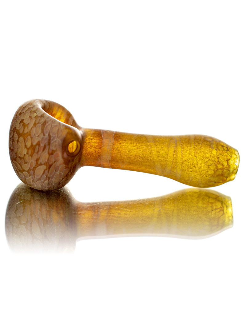 Stone Tech Glass 4" Yellow Marble Stonetech Dry Pipe  STG Stone Tech Glass