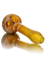 Stone Tech Glass 4" Yellow Marble Stonetech Dry Pipe  STG Stone Tech Glass