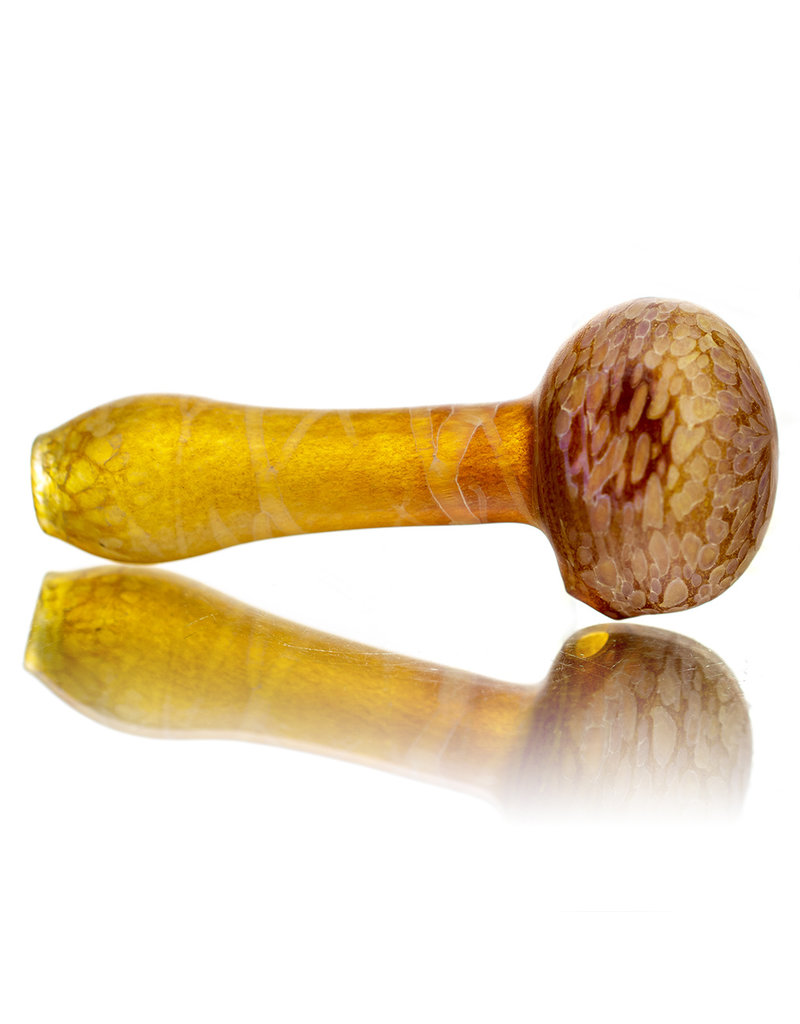 Stone Tech Glass 4" Yellow Marble Stonetech Dry Pipe  STG Stone Tech Glass