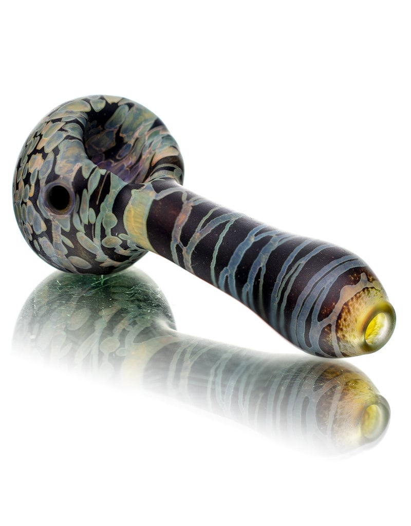 Stone Tech Glass 4" Black Marble Stonetech Dry Pipe  STG Stone Tech Glass