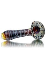 Stone Tech Glass 4" Black Marble Stonetech Dry Pipe  STG Stone Tech Glass