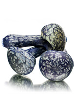 Stone Tech Glass 4" Blue Classic Stonetech Dry Pipe by STG Stone Tech Glass