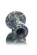 Stone Tech Glass 3" Blue Stonetech Mushroom Chillum by STG Stone Tech Glass