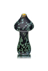 Stone Tech Glass 3" Black Stonetech Mushroom Chillum by STG Stone Tech Glass