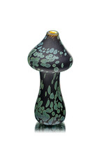 Stone Tech Glass 3" Black Stonetech Mushroom Chillum by STG Stone Tech Glass