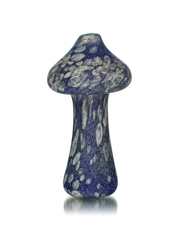 Stone Tech Glass 3" Blue Stonetech Mushroom Chillum by STG Stone Tech Glass