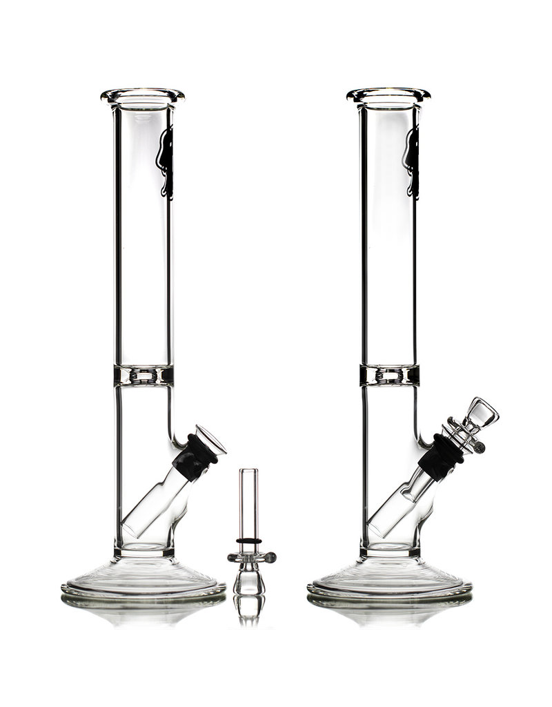 Witch DR 12" RX Grommet Straight Bong 38x4mm with Slide by Diesel Glass