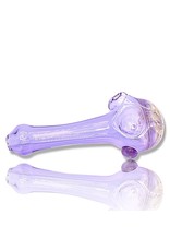 Koy Glass CFL Violet Silver Fume Honeycomb Cap Pipe by Koy Glass