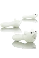 Tammy Baller Tammy Baller Polar Bear Glass Spoon Hand Pipe