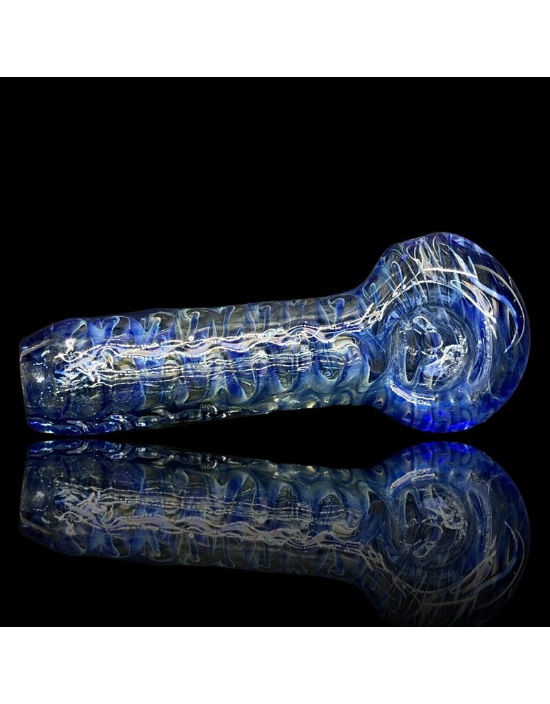 Jellyfish Glass Blue Micro Stubby Pipe by Jellyfish