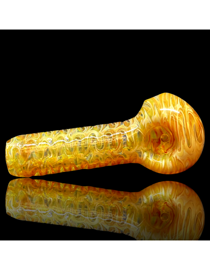 Jellyfish Glass Yellow Micro Stubby Pipe by Jellyfish