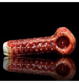 Jellyfish Glass Red Micro Stubby Pipe