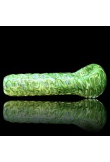Jellyfish Glass Green Micro Stubby Pipe by Jellyfish Glass