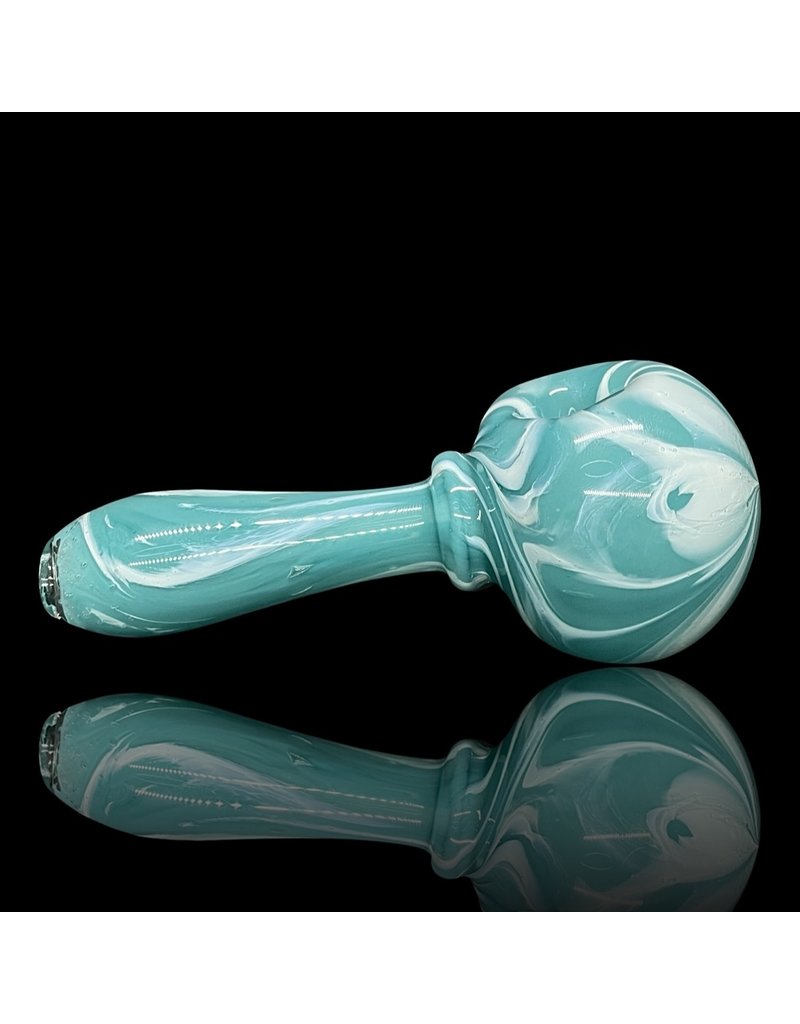 Glass by Jacs Blue Marble Blow In Maria Pipe from Glass by Jacs